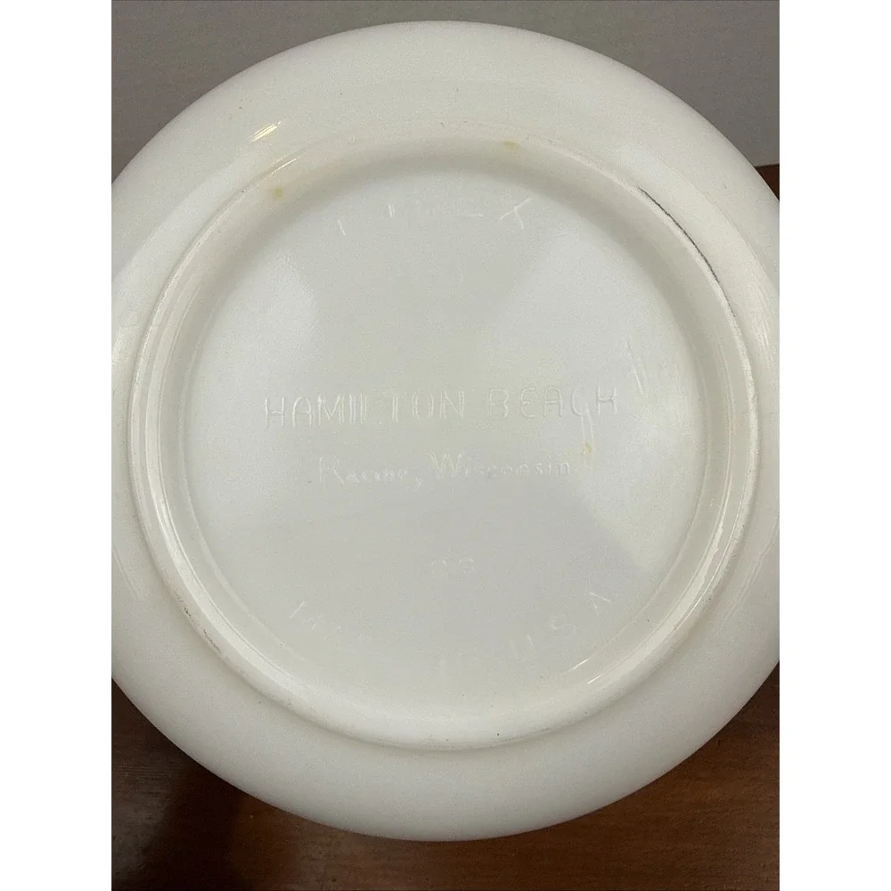 VTG Hamilton Beach Model G Mixer Pyrex Milk‎ Glass Large Bowl 8.5